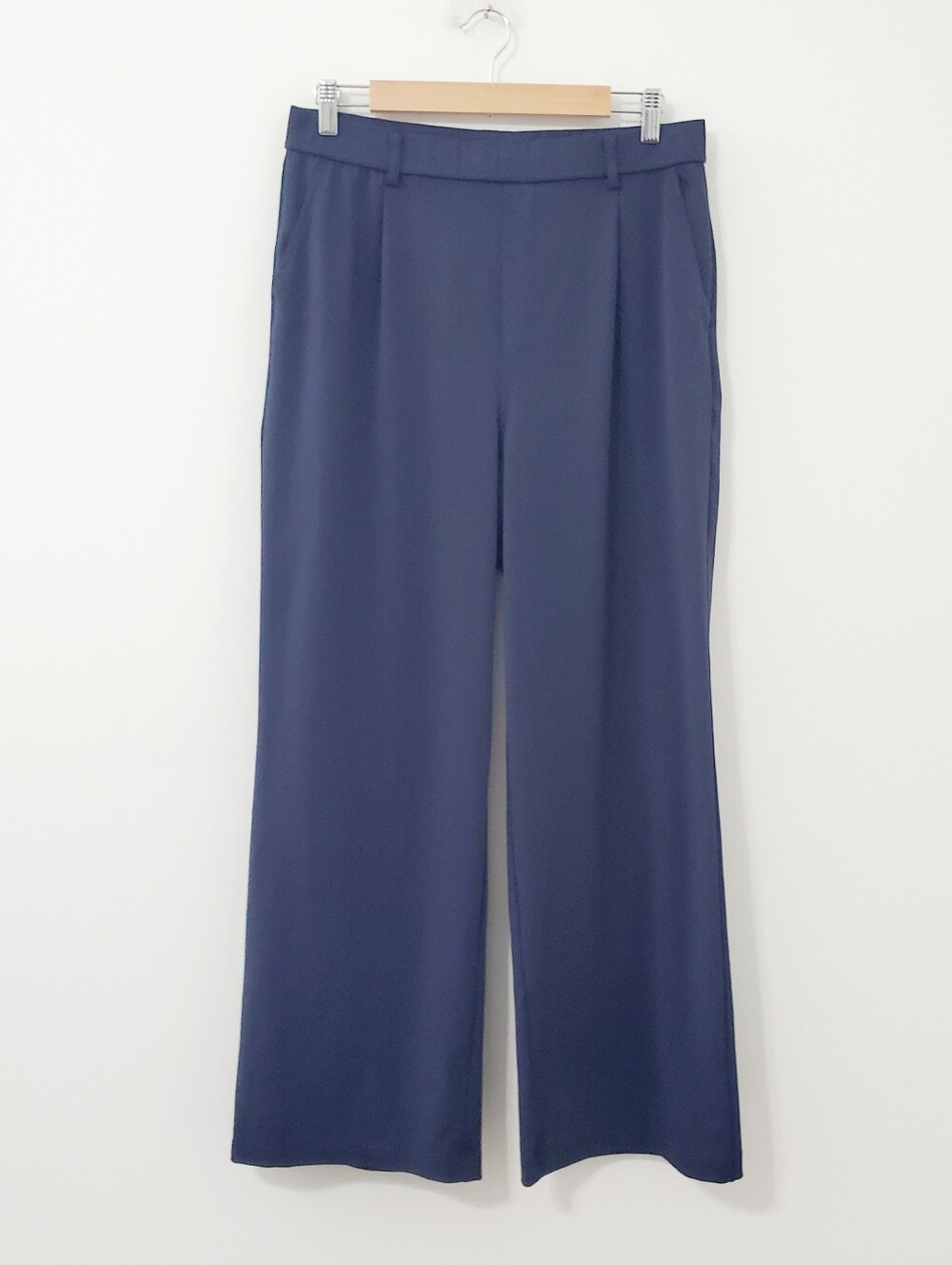 Halara Flex Day Stretch High Waist Pocket Work Pants Midnight Blue Large - Picture 2 of 12